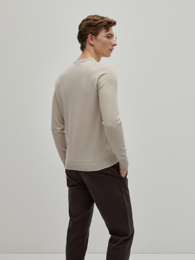 Camisola em lã e algodão Camisola em lã e algodão