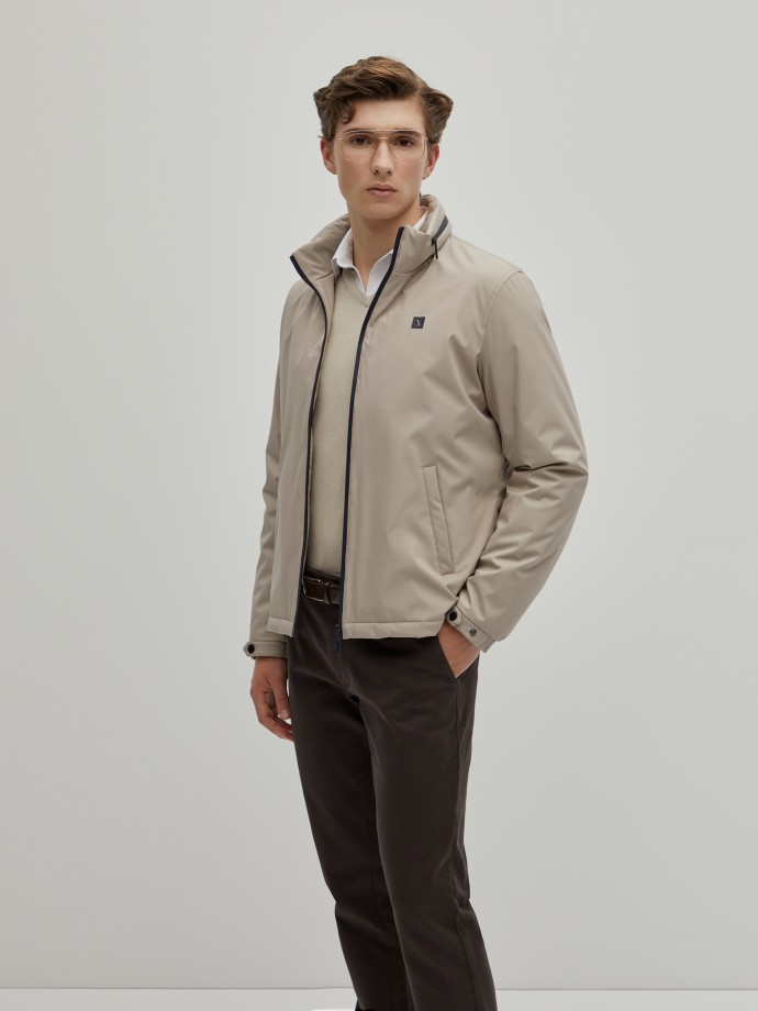 Water repellent technical jacket