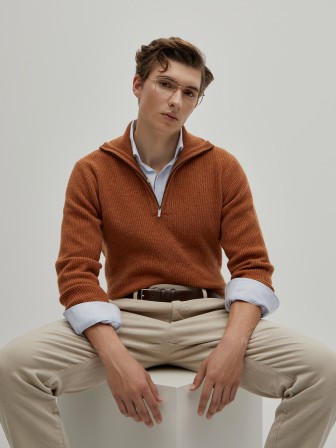 Wool zip-up sweater Wool zip-up sweater