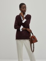 V-neck wool sweater