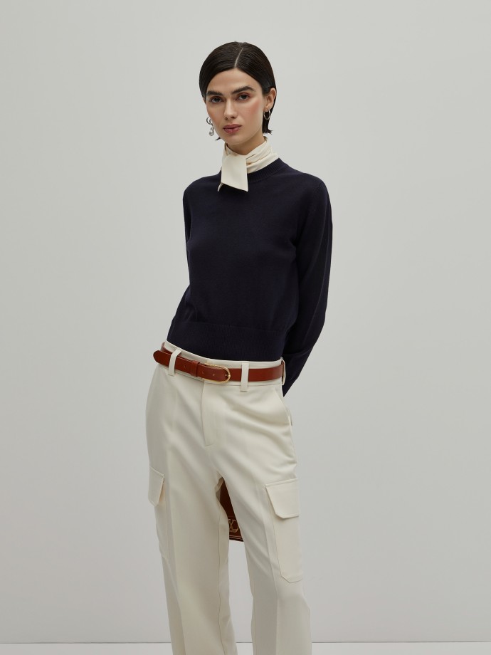 Wool and cotton sweater