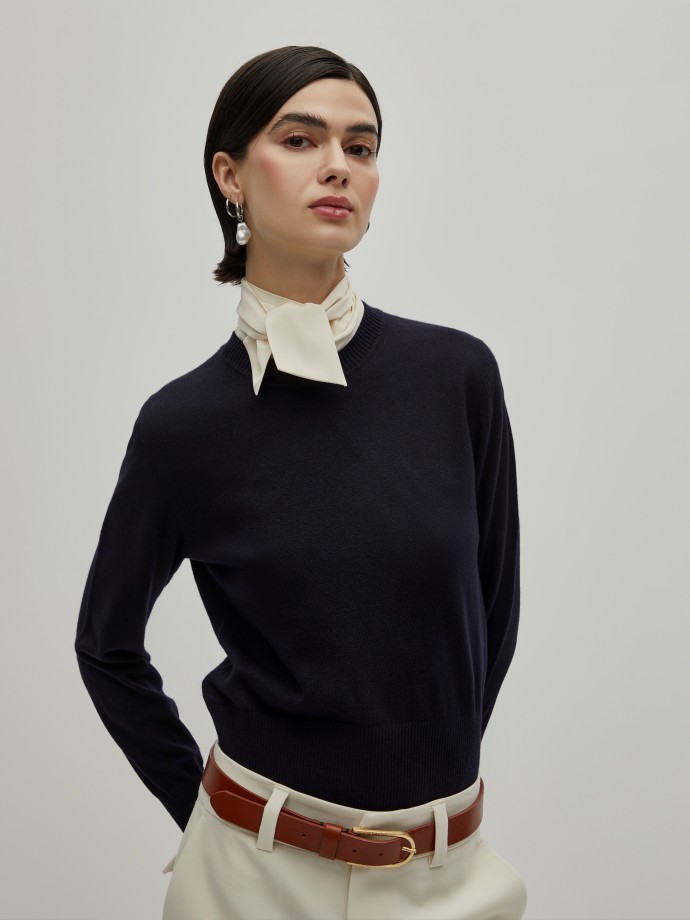 Wool and cotton sweater