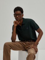 Regular fit piqu polo