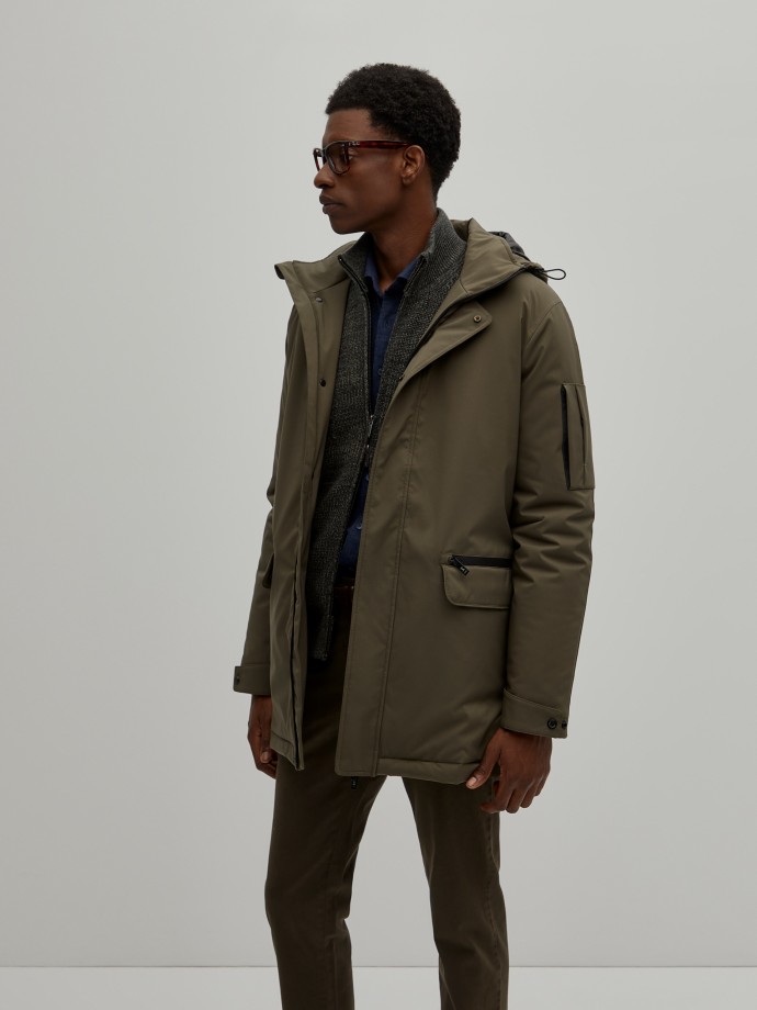 Parka in technical fabric