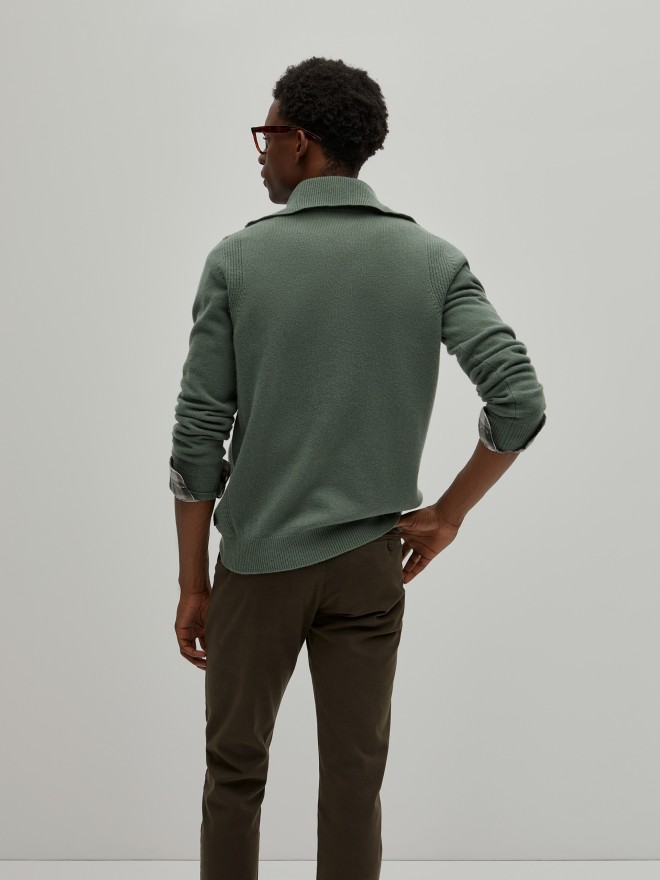 Wool zip-up sweater Wool zip-up sweater