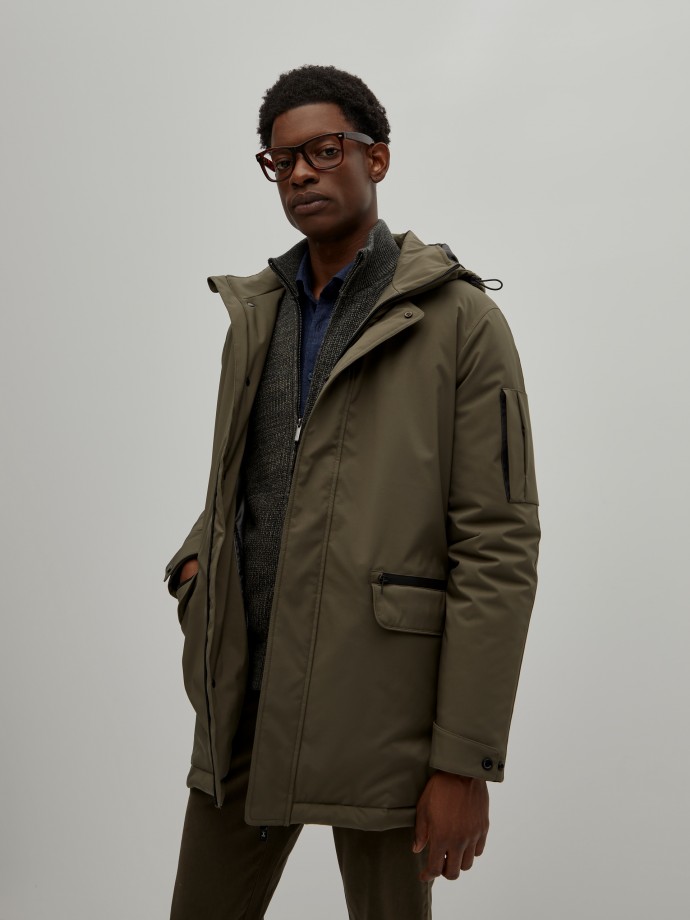 Parka in technical fabric