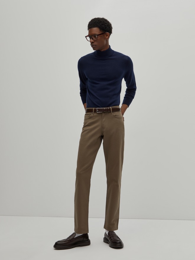 Pantal�n regular fit de sarga
