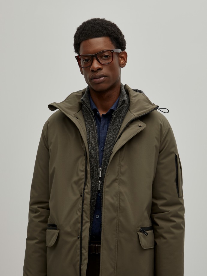 Parka in technical fabric