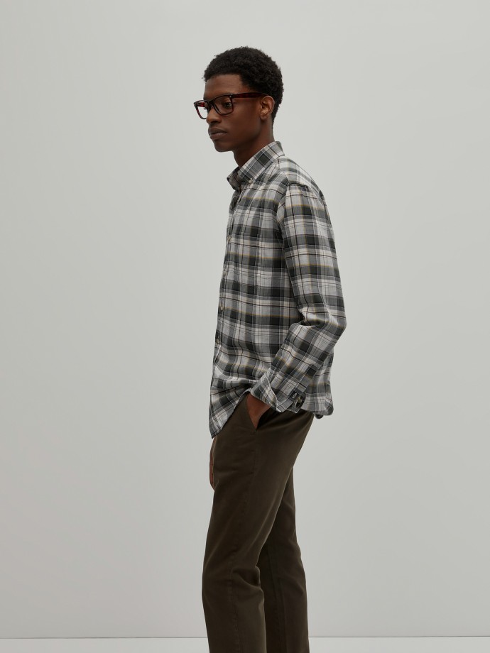 Regular fit plaid shirt