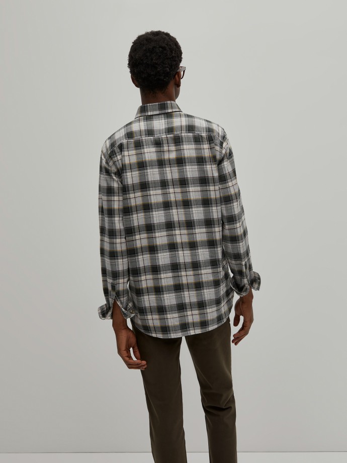 Regular fit plaid shirt