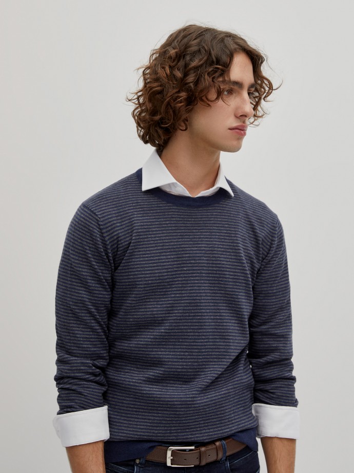 Cotton and cashmere sweater