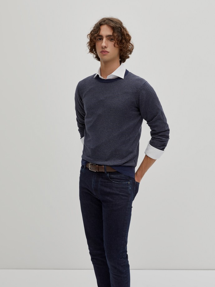 Cotton and cashmere sweater