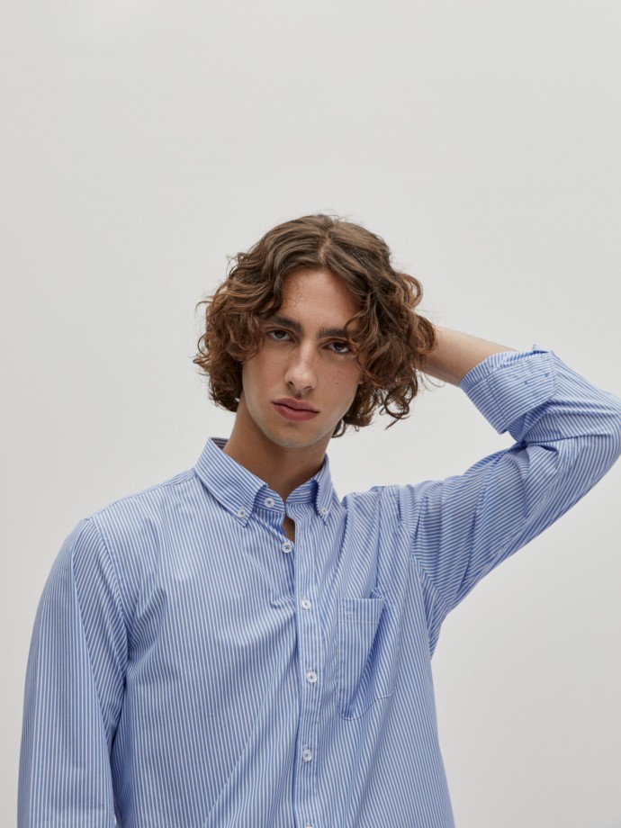 Regular fit striped shirt