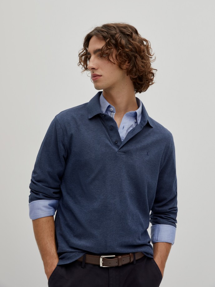 Long sleeve polo