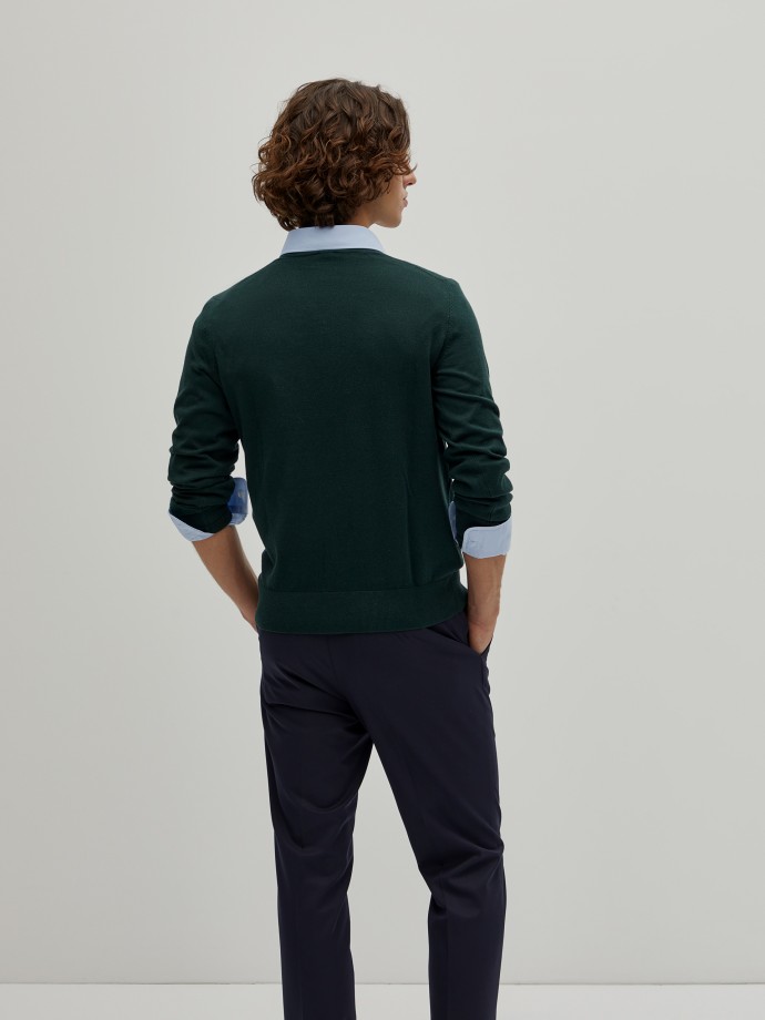 Cotton and cashmere pullover