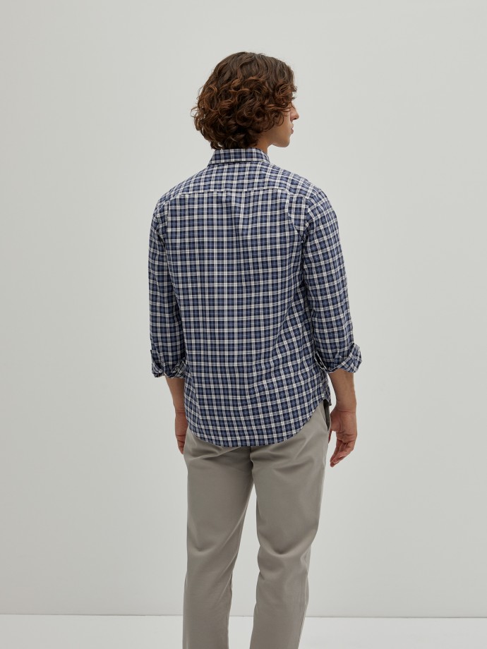 Checkered regular fit shirt