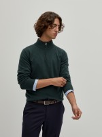 Sweater with placket