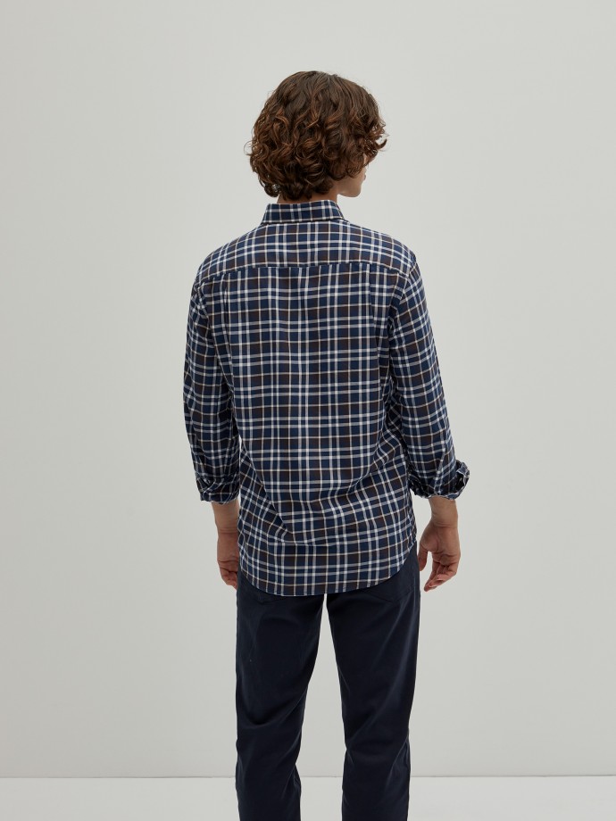 Regular fit plaid shirt