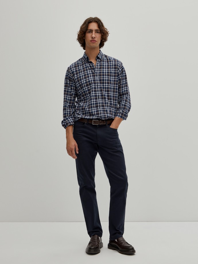 Regular fit plaid shirt