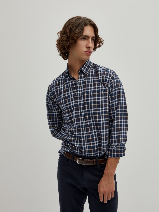 Regular fit plaid shirt Regular fit plaid shirt