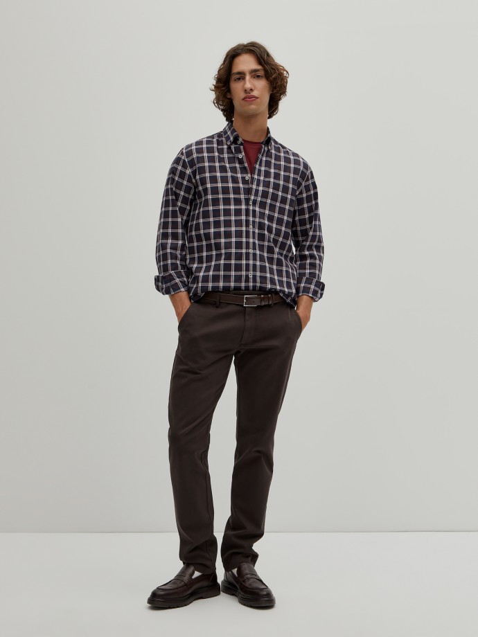 Regular fit plaid shirt