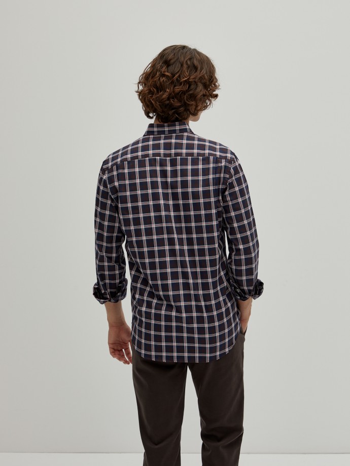 Regular fit plaid shirt