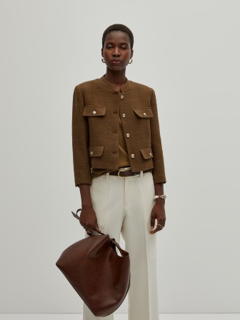 Tweed fake pockets jacket Tweed fake pockets jacket