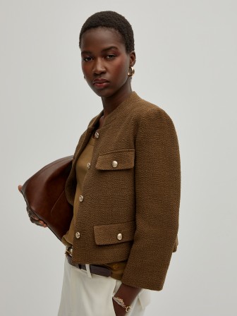 Tweed fake pockets jacket Tweed fake pockets jacket