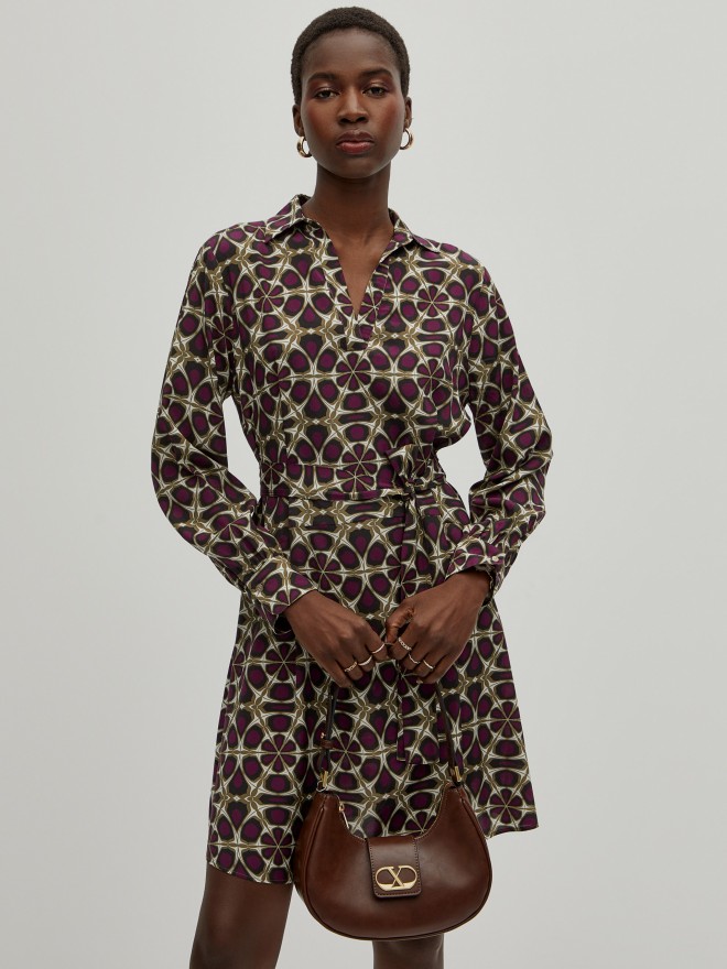 Printed fluid dress Printed fluid dress