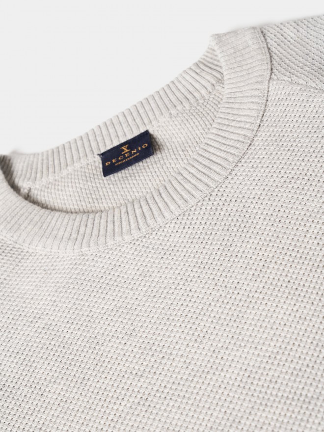 Textured knit sweater Textured knit sweater