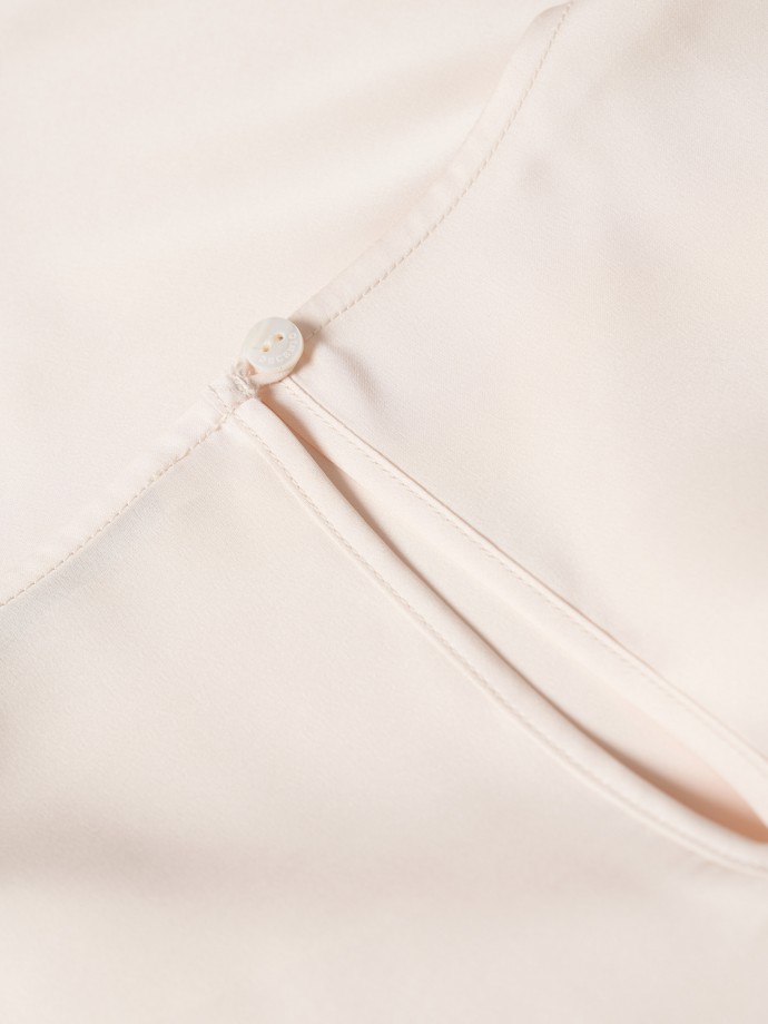 Draped flowy blouse