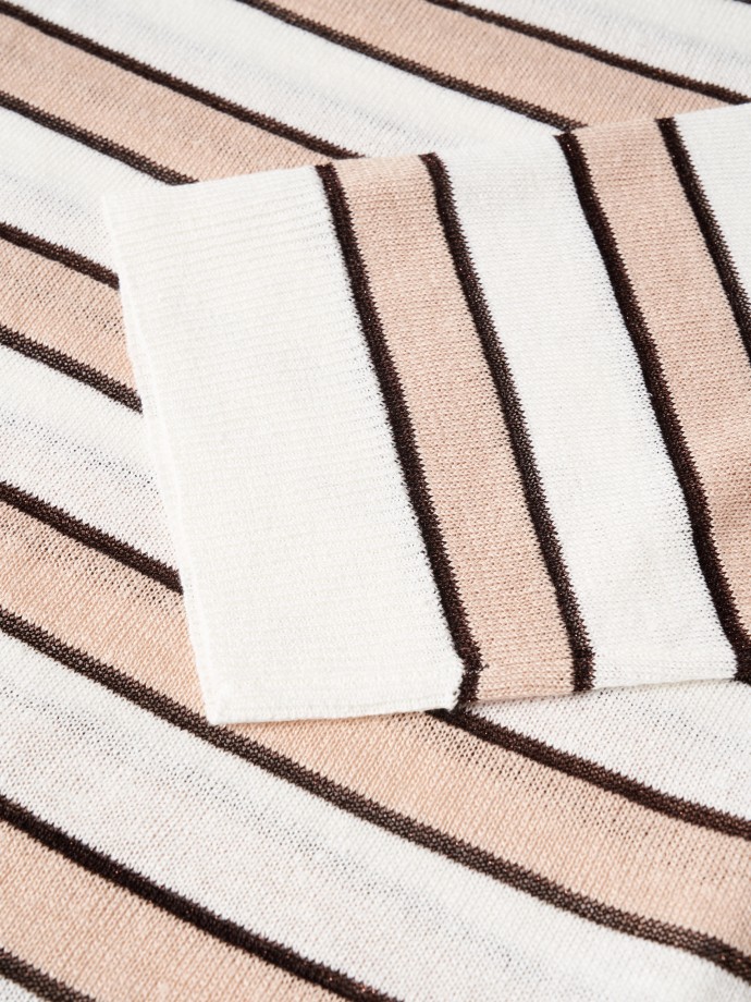 Striped knit sweater