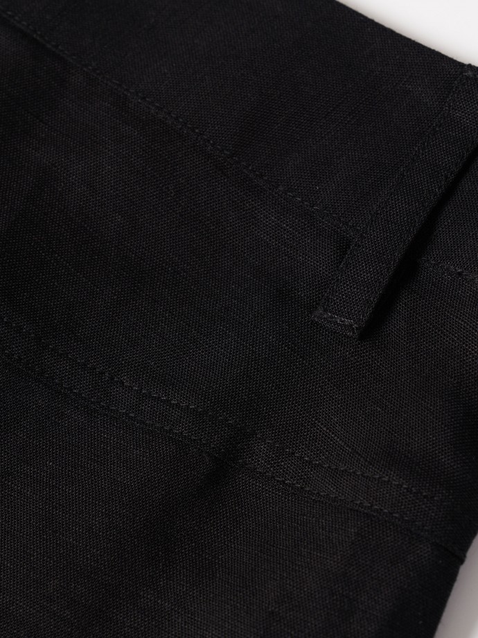 Linen blend shorts