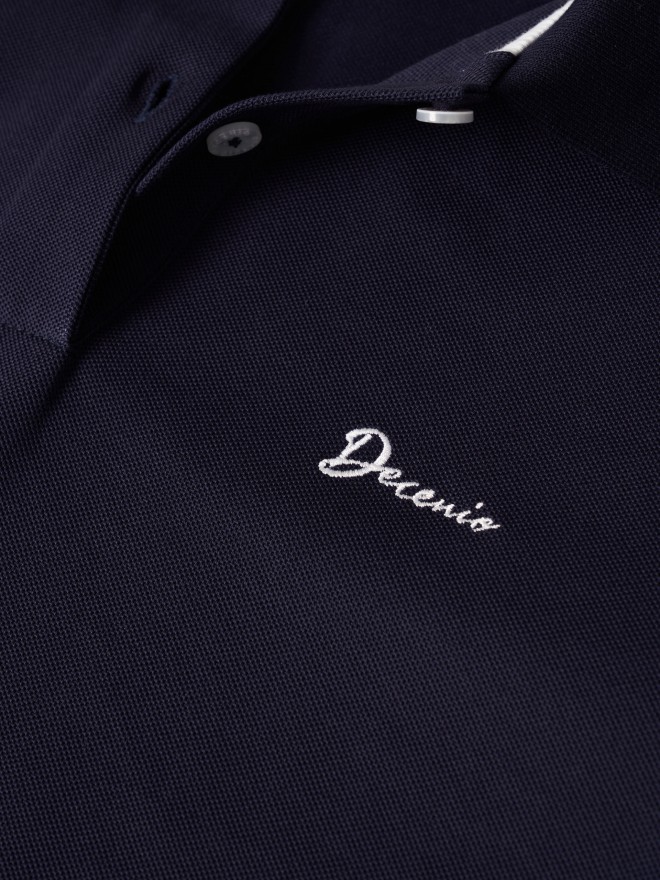 Cropped pique polo shirt Cropped pique polo shirt