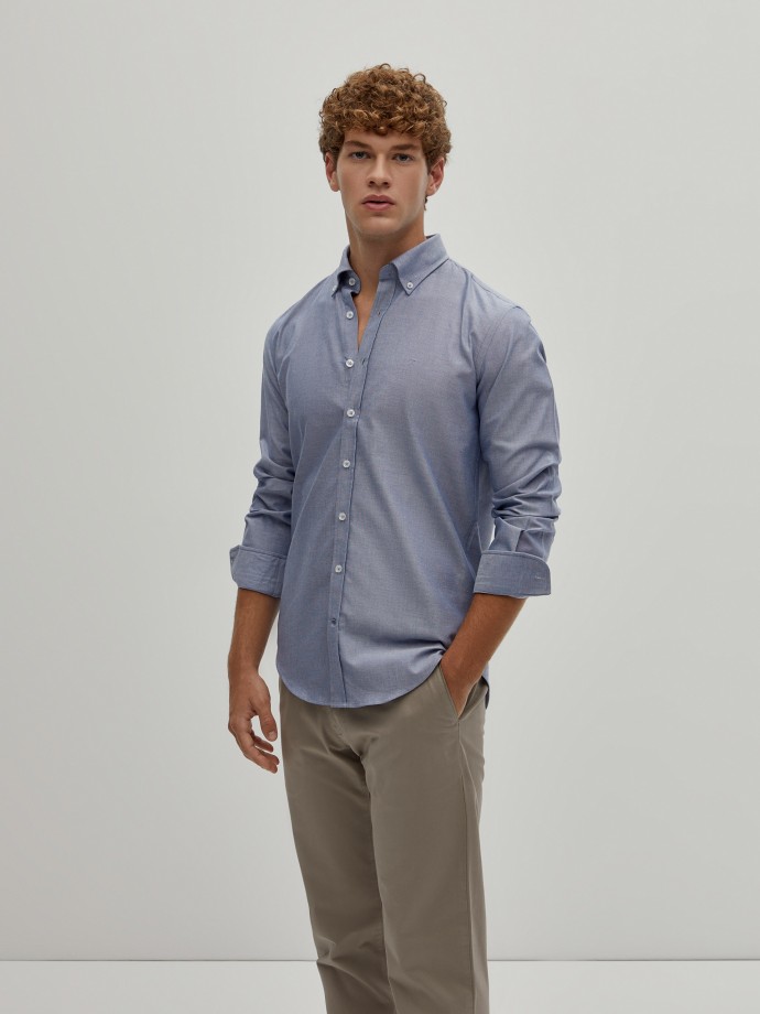 Slim fit structured shirt