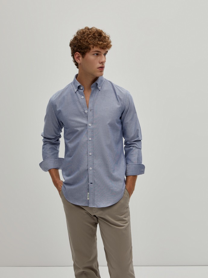 Slim fit structured shirt