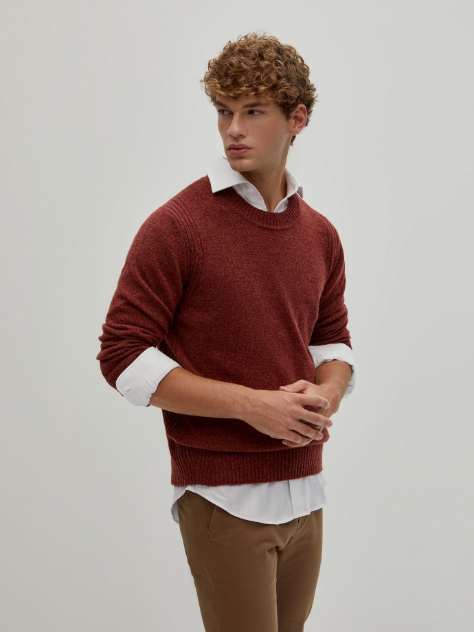 Knitted wool sweater