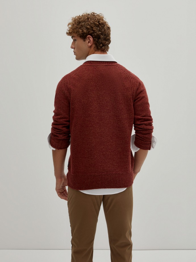 Knitted wool sweater