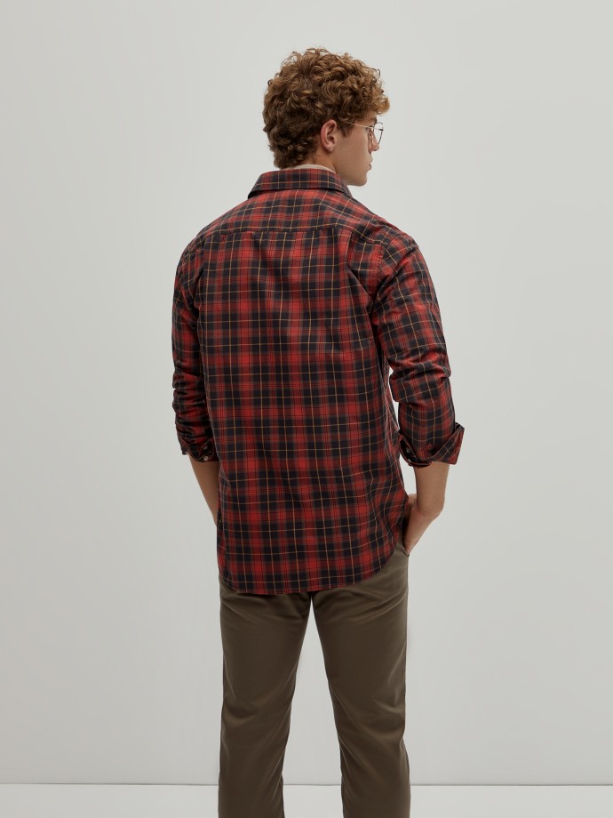 Regular fit plaid shirt