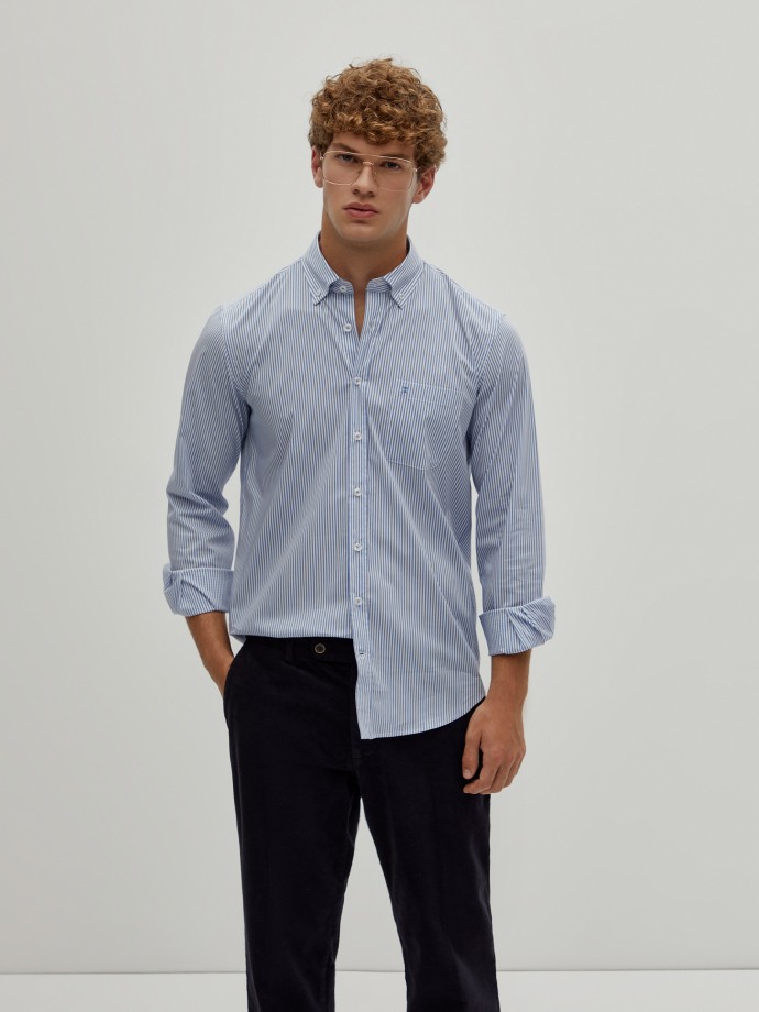 Regular fit striped shirt