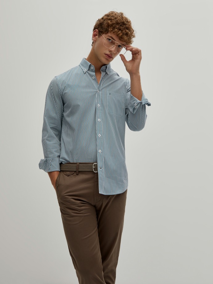 Regular fit striped shirt