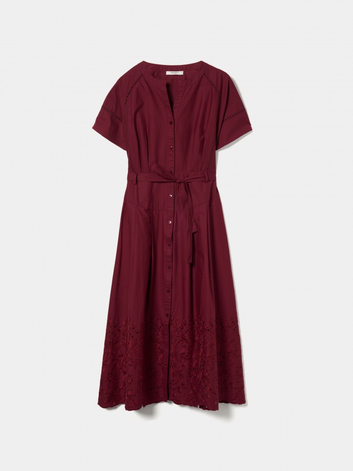 English embroidery midi dress