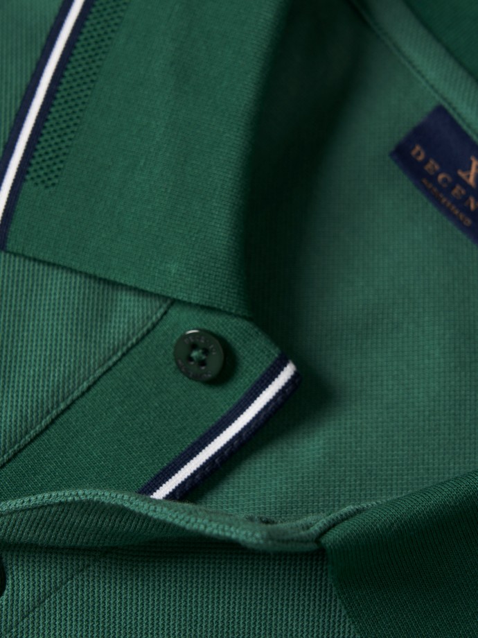 Slim fit pique polo shirt