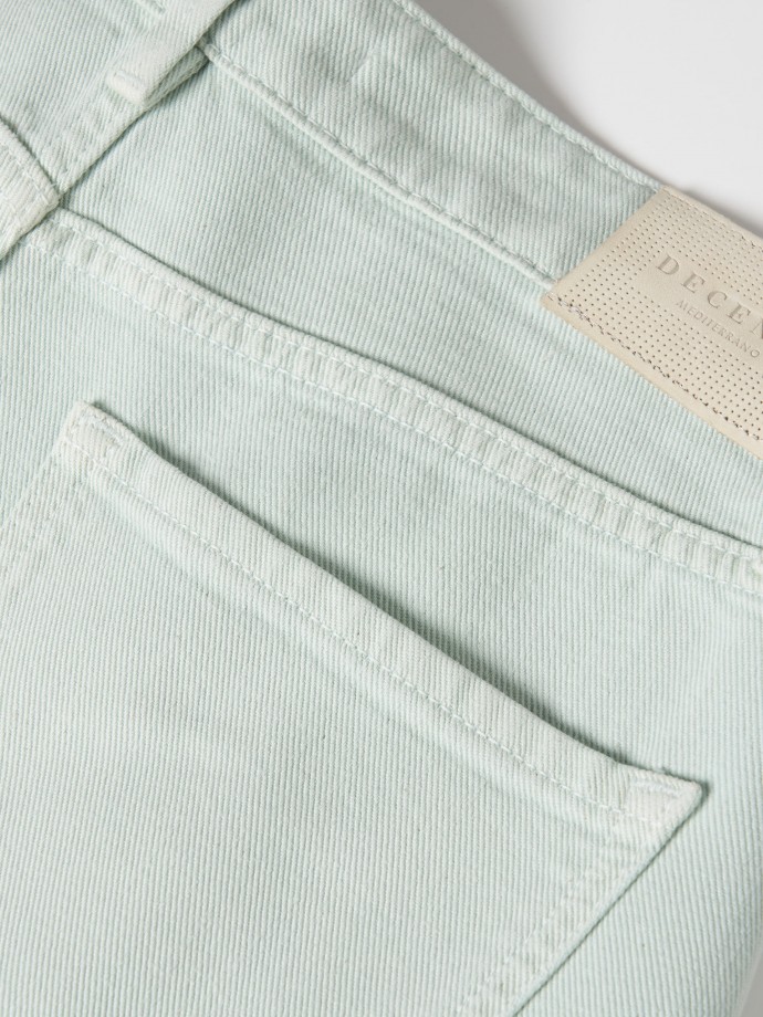 Calas denim em algodo e liocel