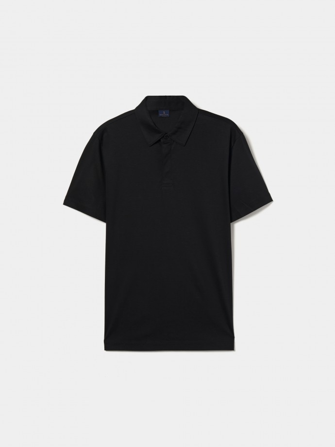 Polo de algodn de corte regular