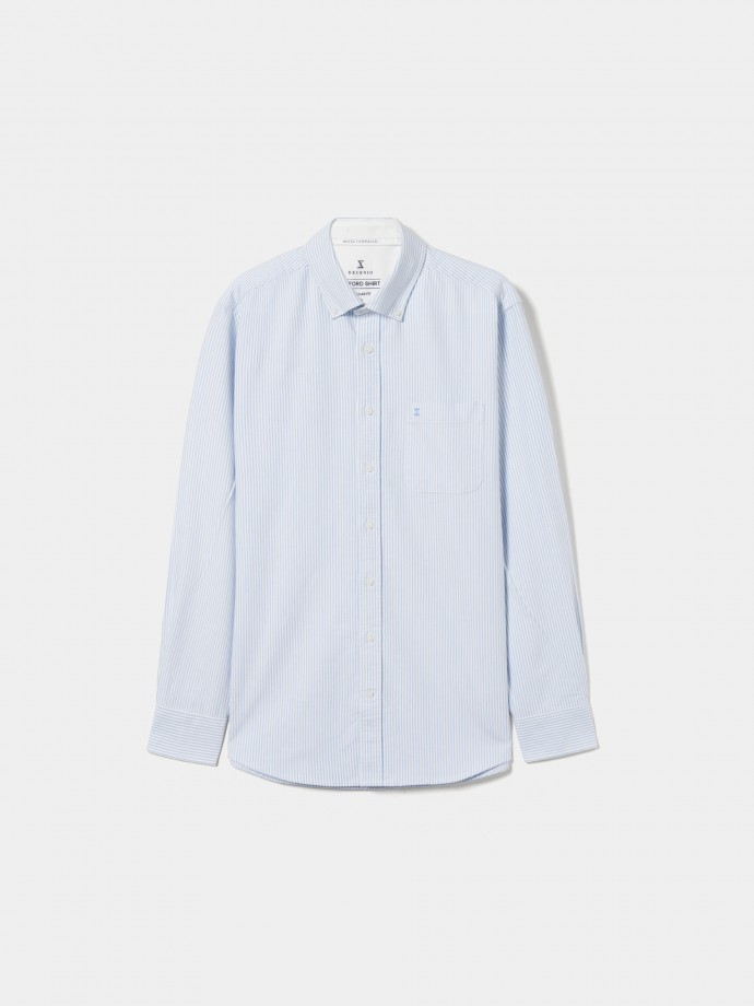 Camisa regular fit s riscas