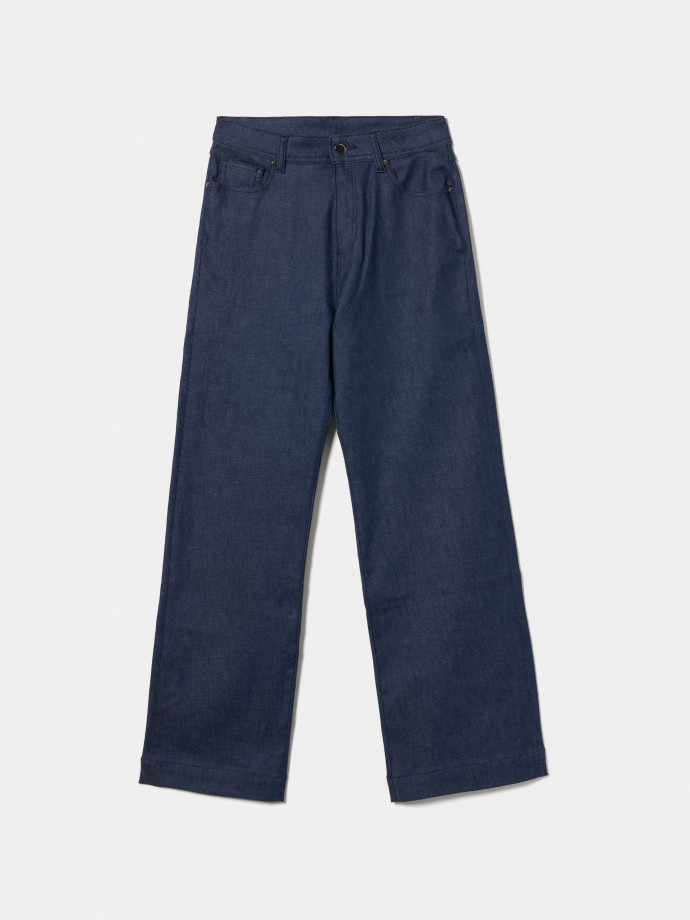 Flare denim pants