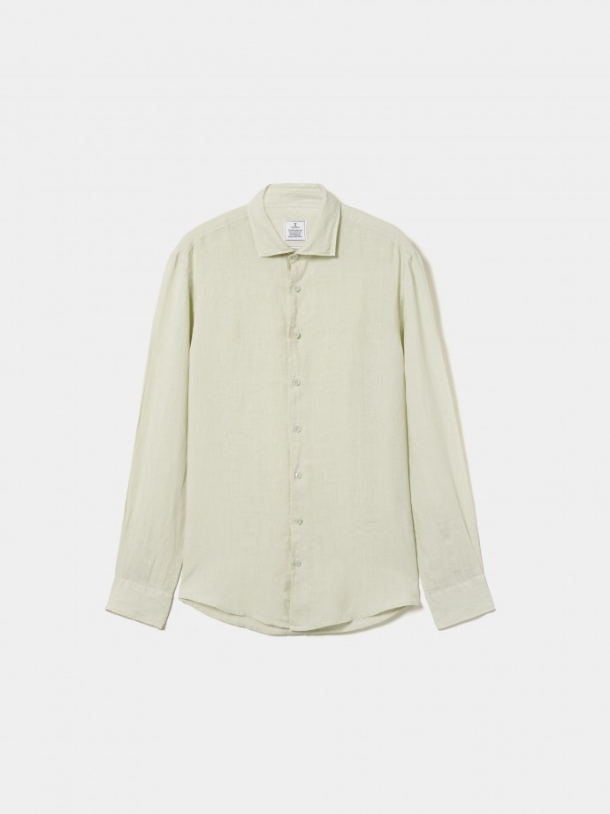 Camisa de linho regular fit