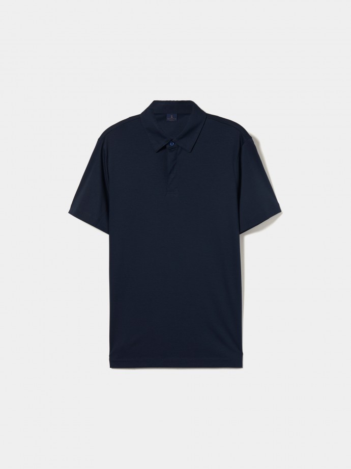 Polo de algodn de corte regular