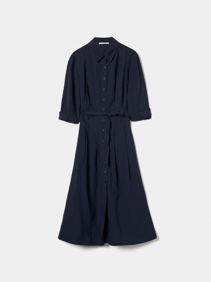 Vestido camiseiro midi